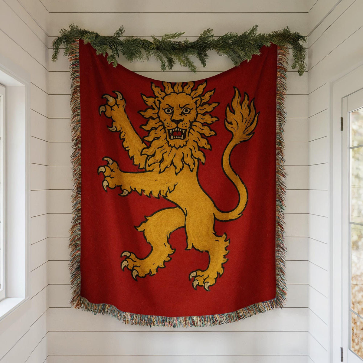 Lion Rampant Woven Blanket
