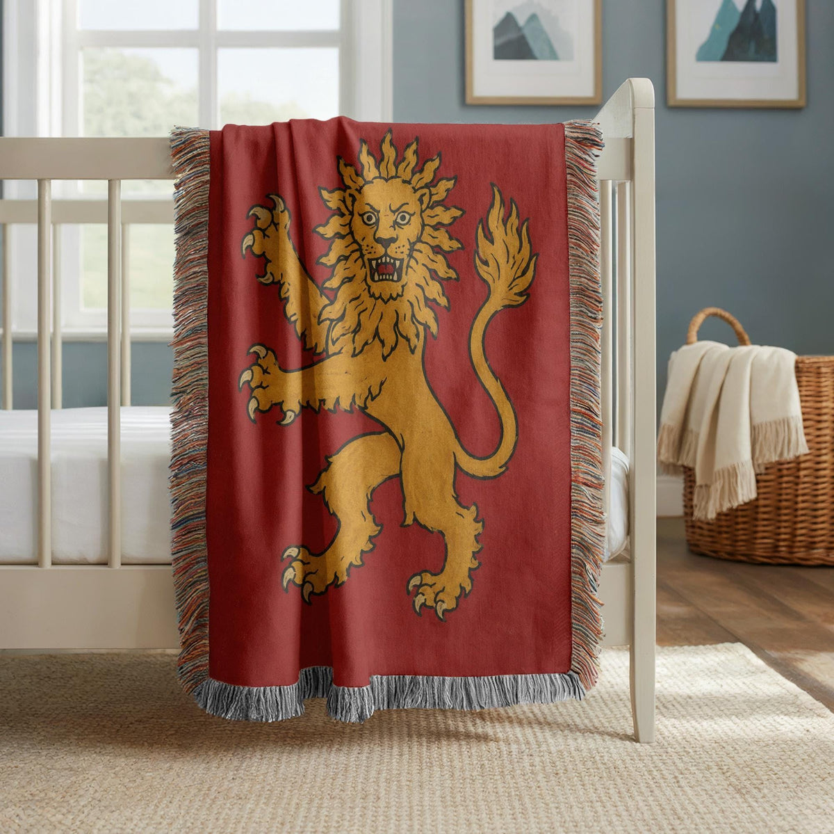 Lion Rampant Woven Blanket