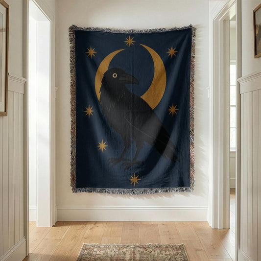 Raven Woven Blanket