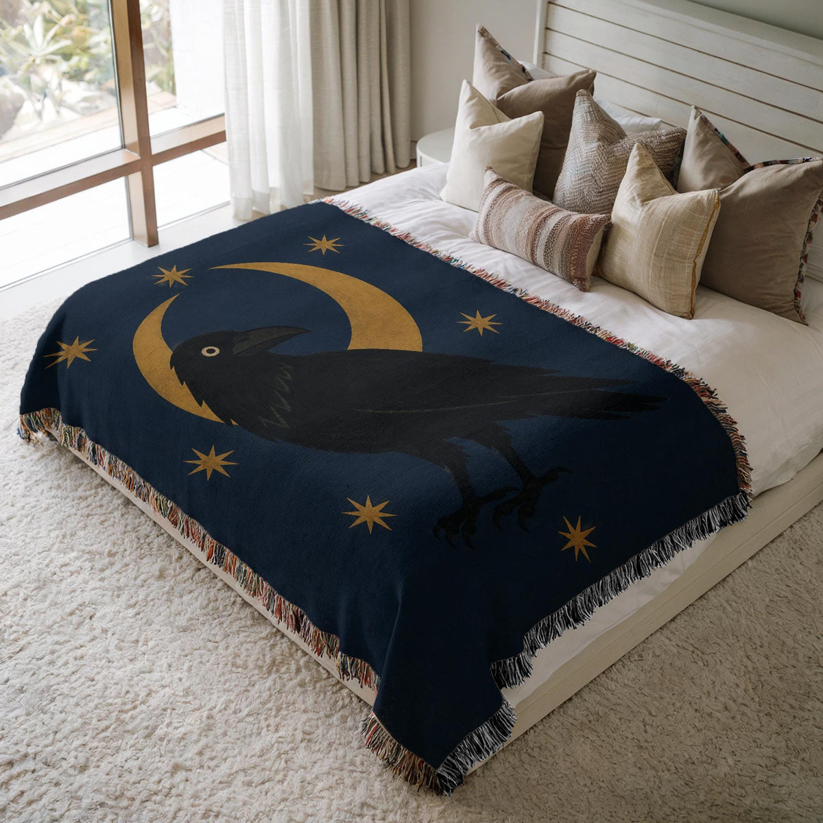 Raven Woven Blanket