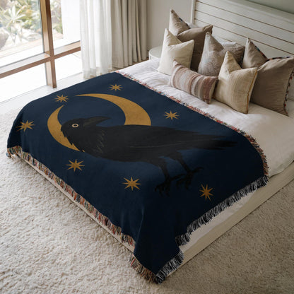 Raven Woven Blanket