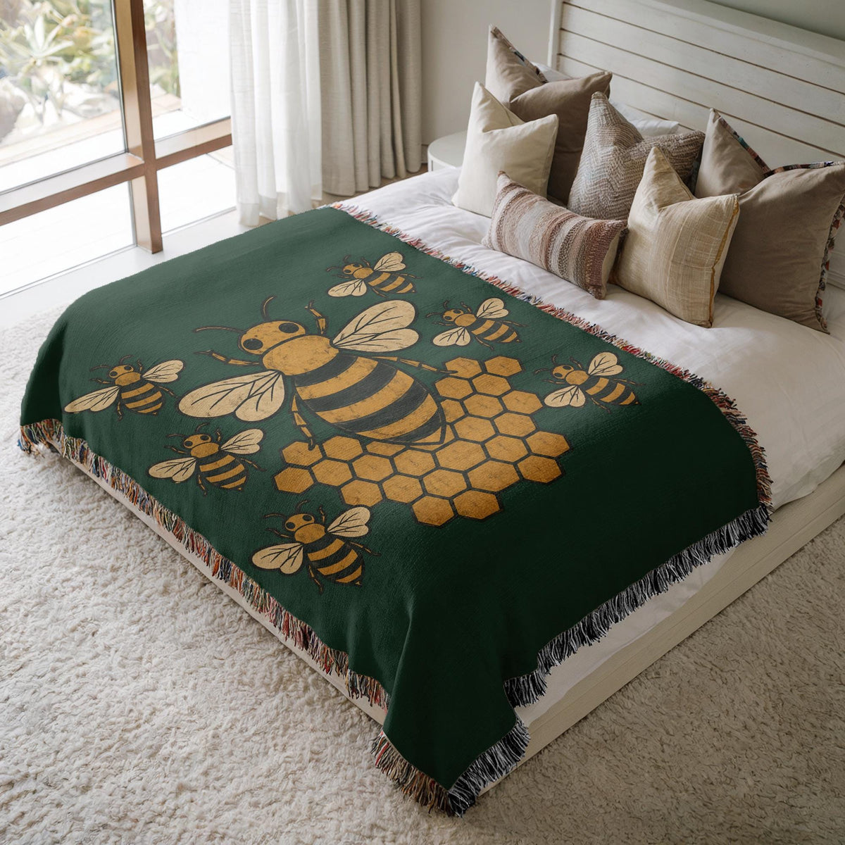 Bee Woven Blanket