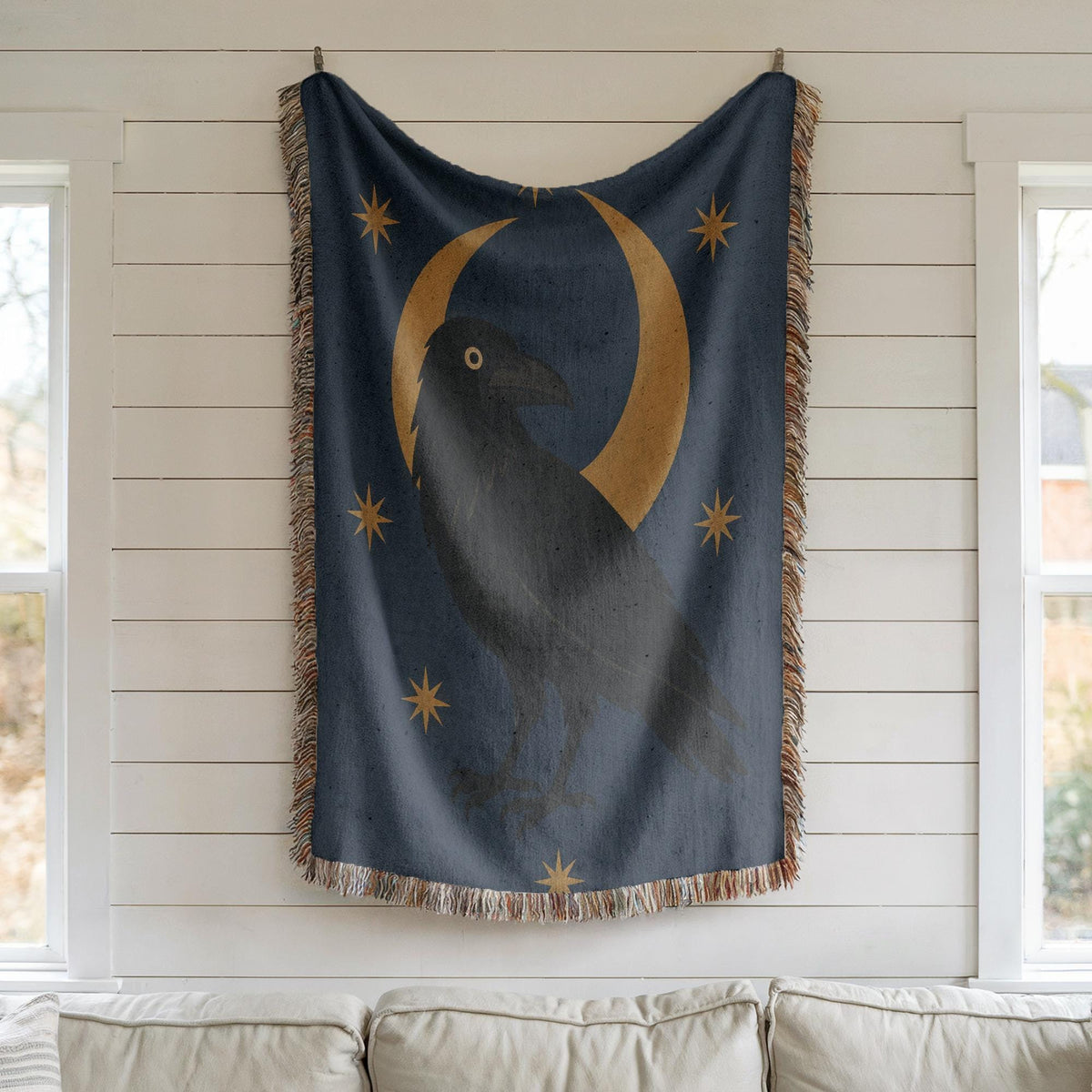 Raven Woven Blanket
