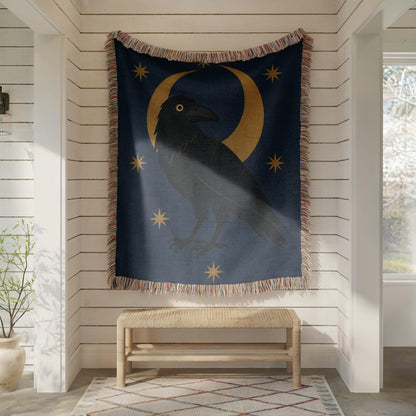 Raven Woven Blanket