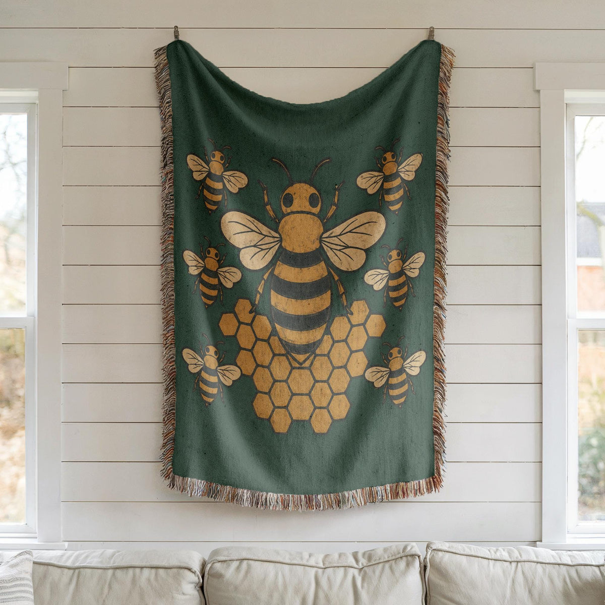 Bee Woven Blanket