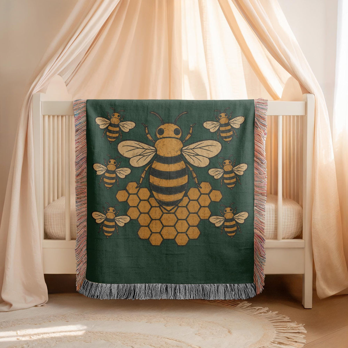 Bee Woven Blanket