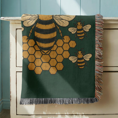 Bee Woven Blanket