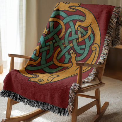 Celtic Knot Woven Blanket