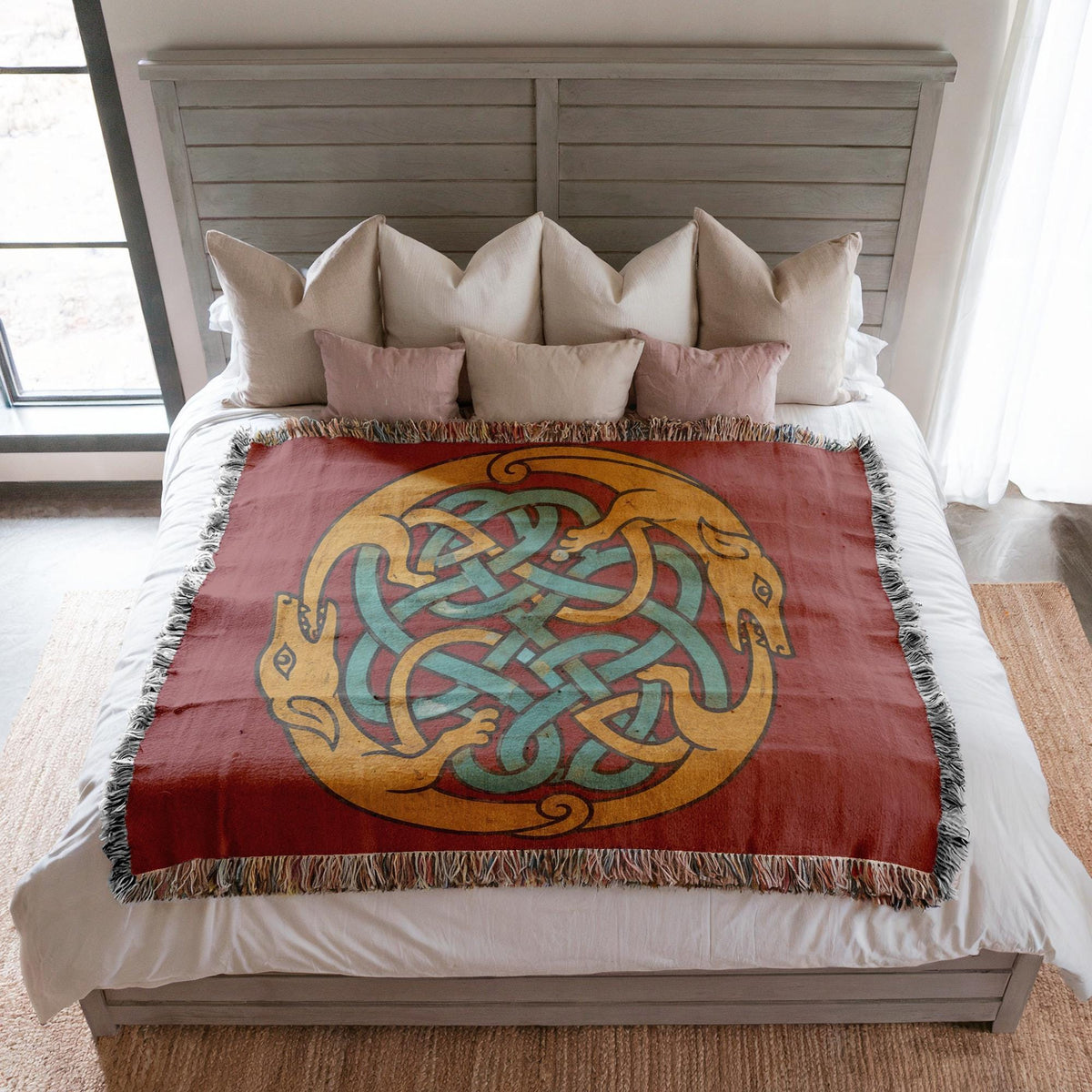 Celtic Knot Woven Blanket