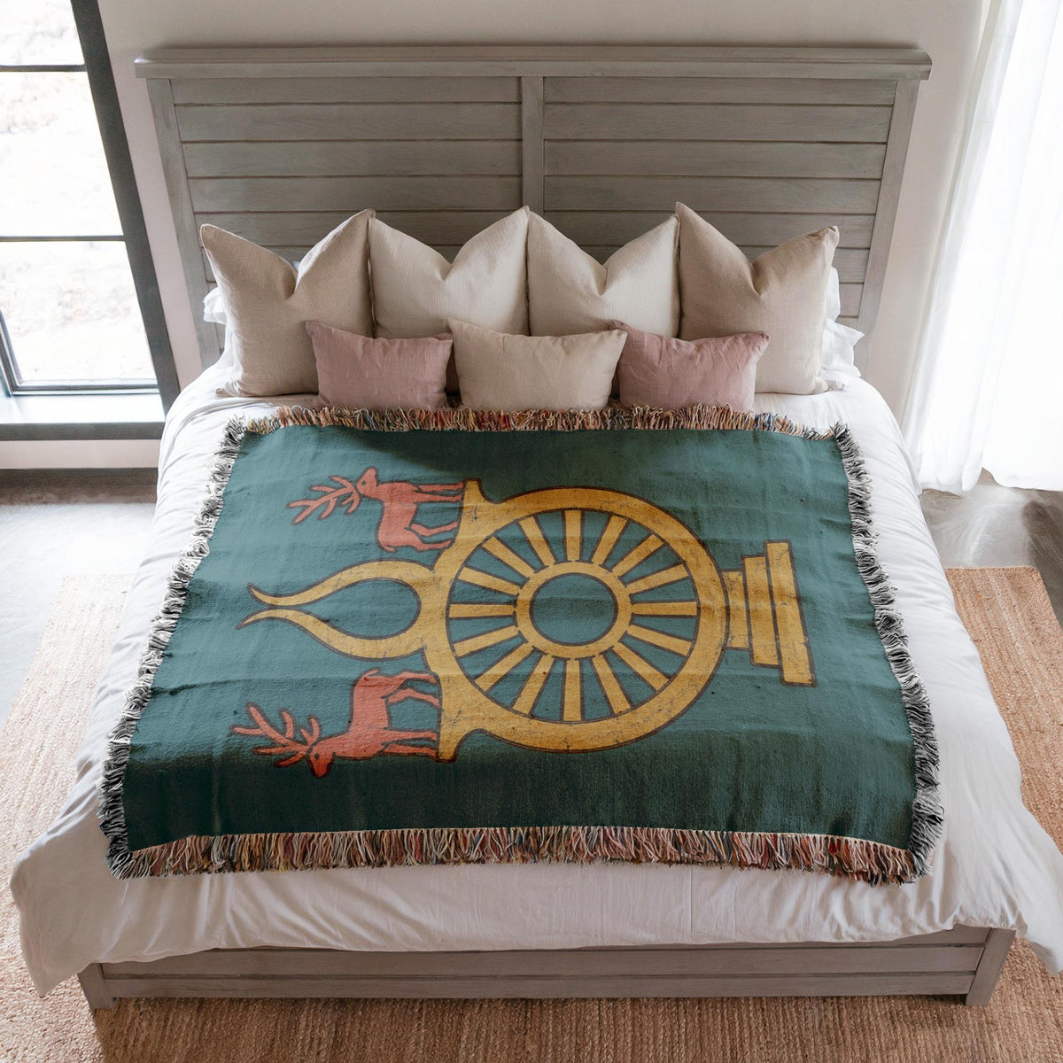 Hittite Sun Disc Woven Blanket