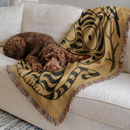 Korean Tiger Woven Blanket