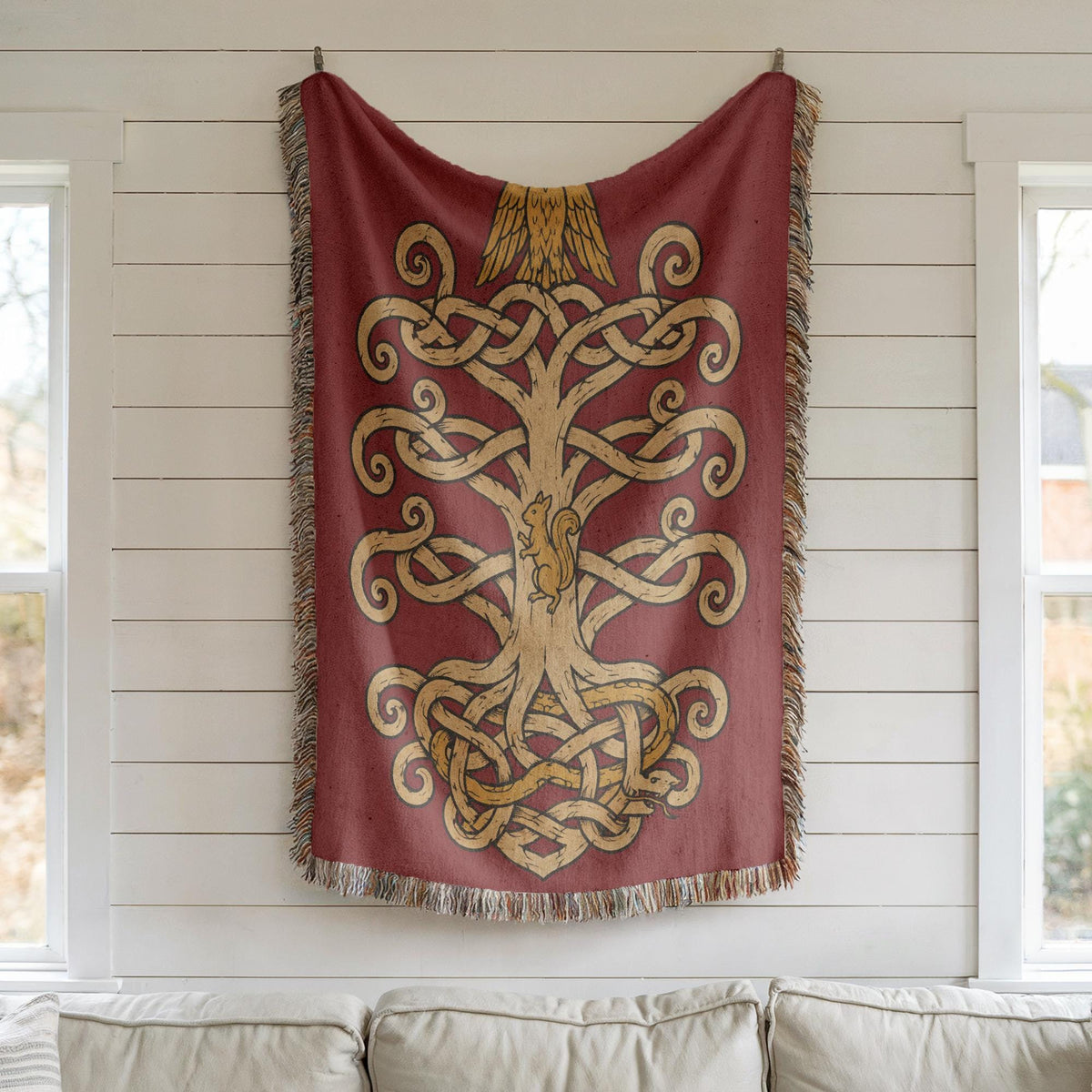 Yggdrasil Woven Blanket