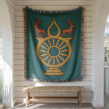 Hittite Sun Disc Woven Blanket