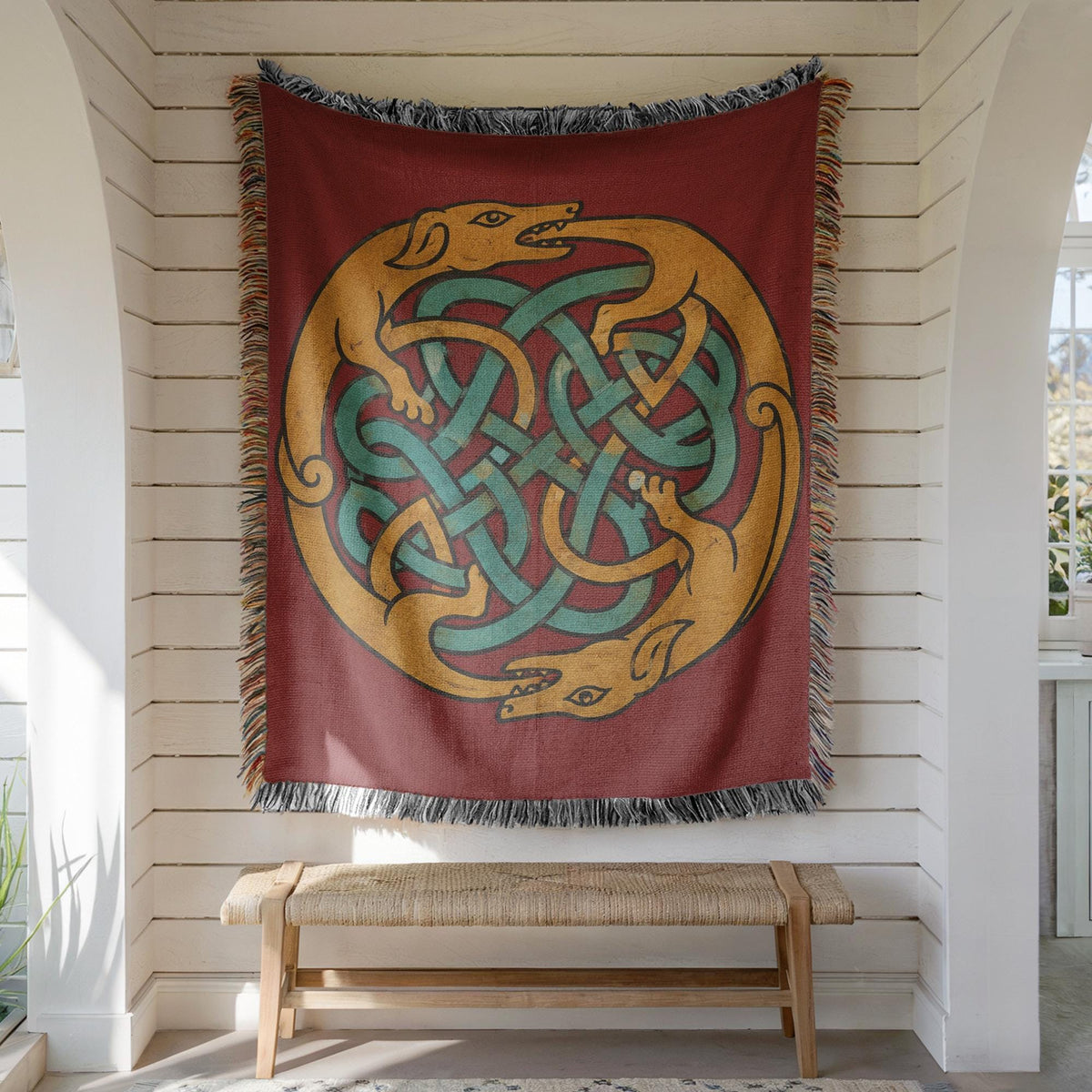Celtic Knot Woven Blanket