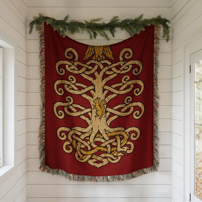 Yggdrasil Woven Blanket
