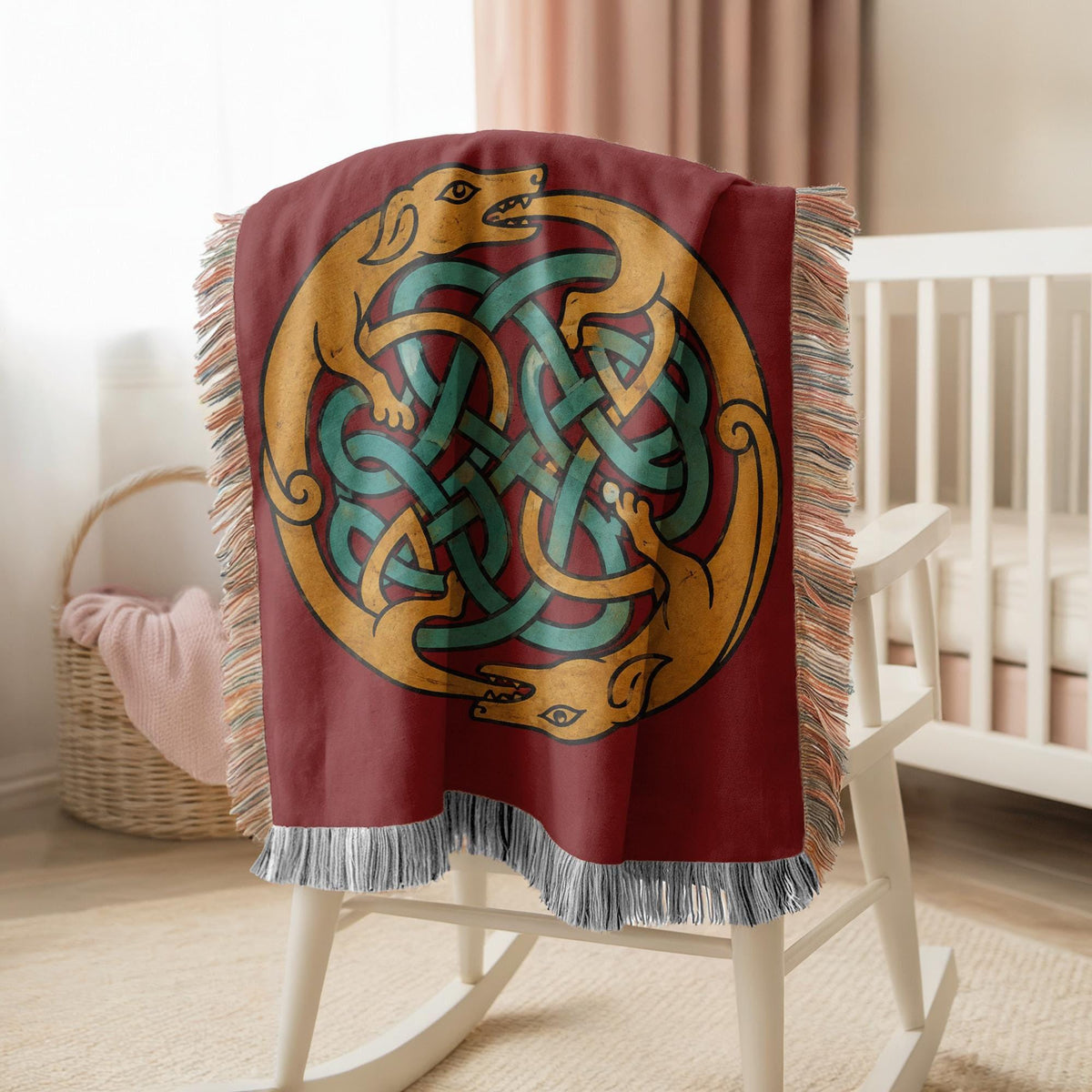 Celtic Knot Woven Blanket