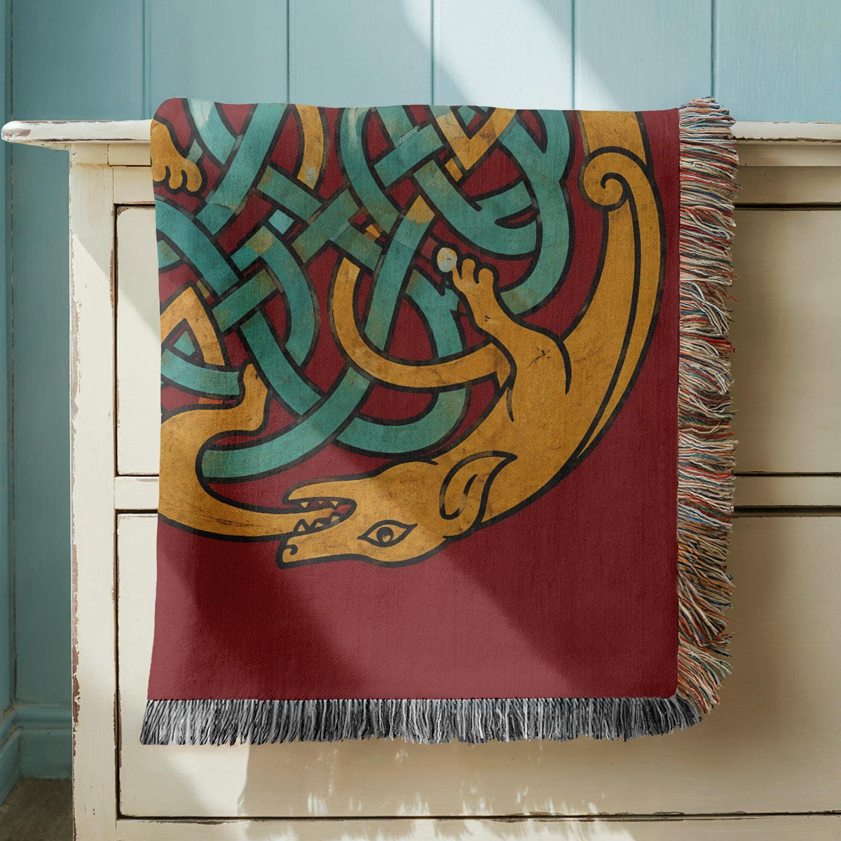 Celtic Knot Woven Blanket