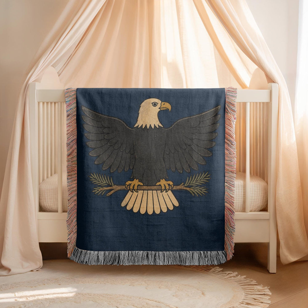 Bald Eagle Woven Blanket