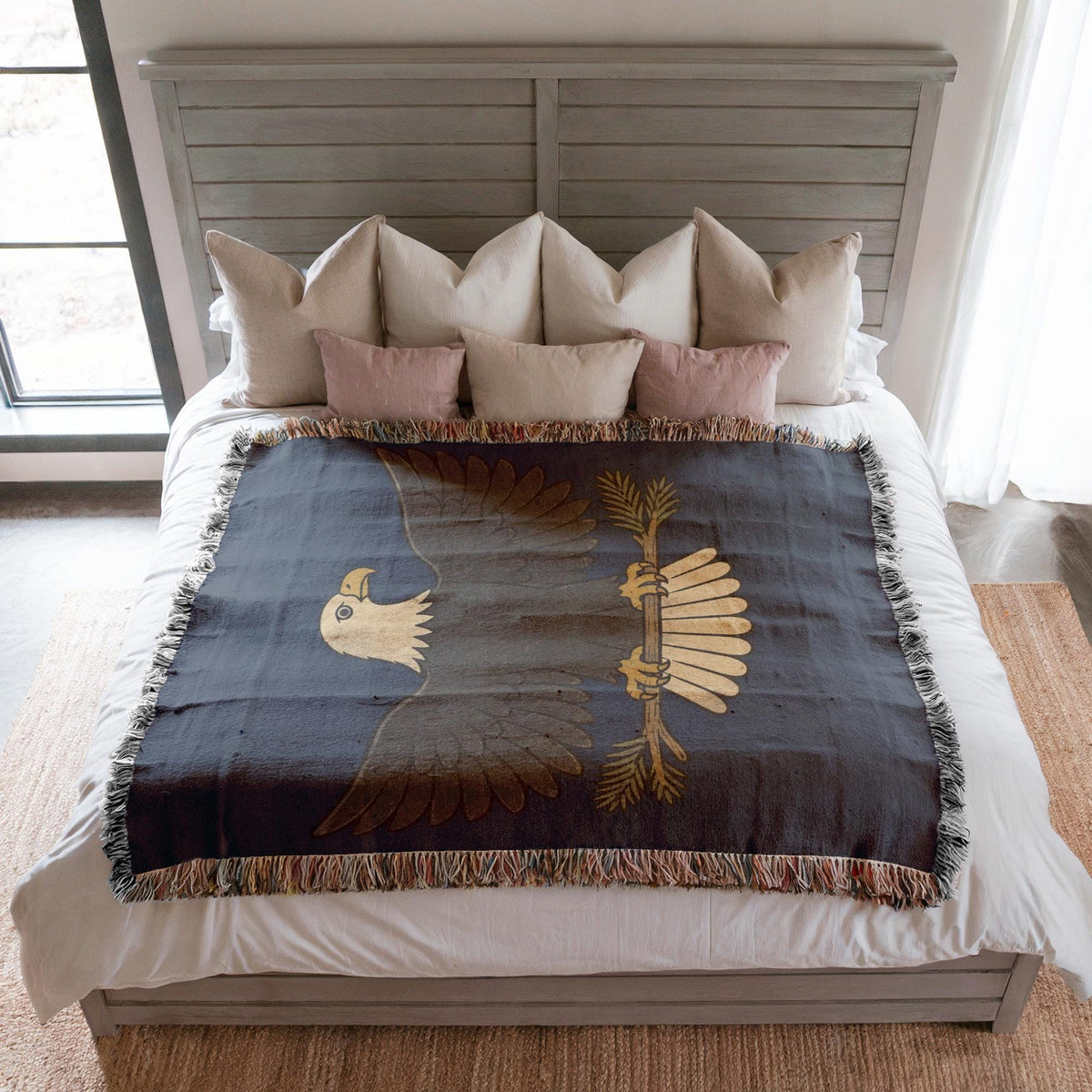 Bald Eagle Woven Blanket