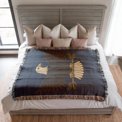 Bald Eagle Woven Blanket