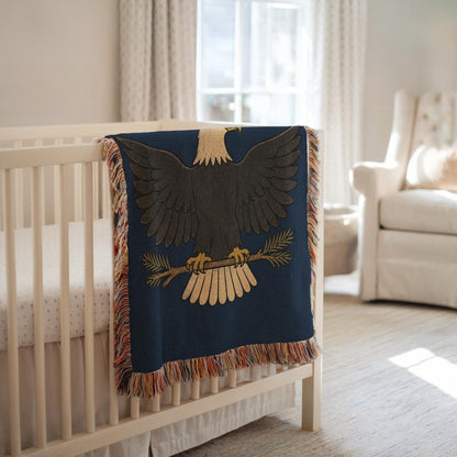 Bald Eagle Woven Blanket