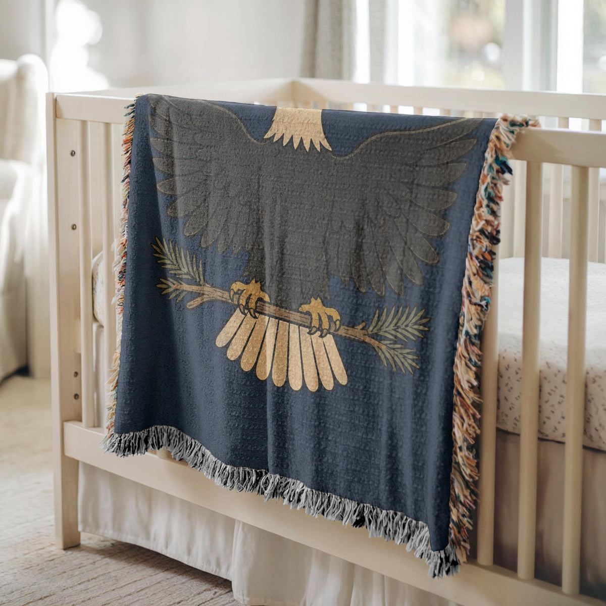 Bald Eagle Woven Blanket