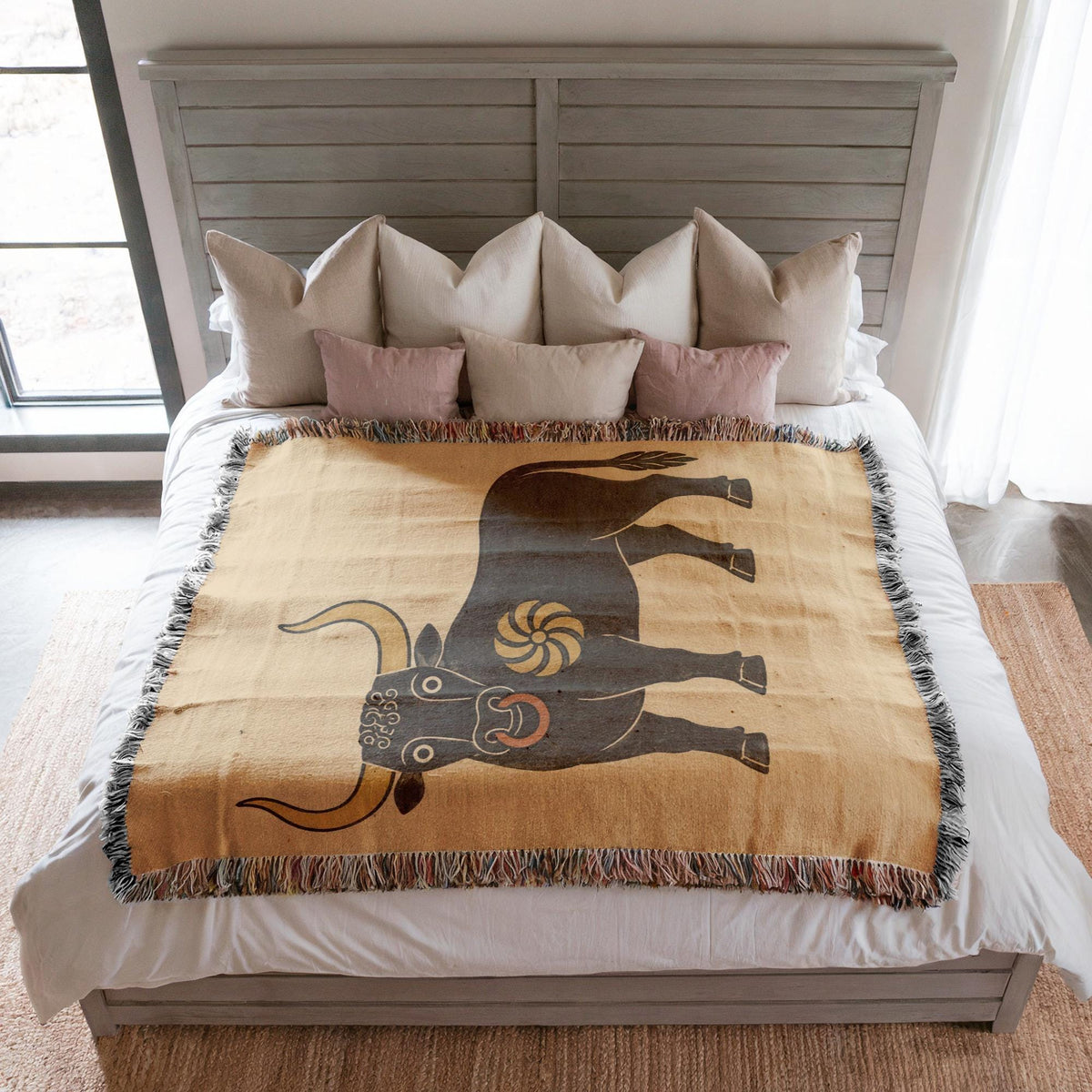 Bull Woven Blanket