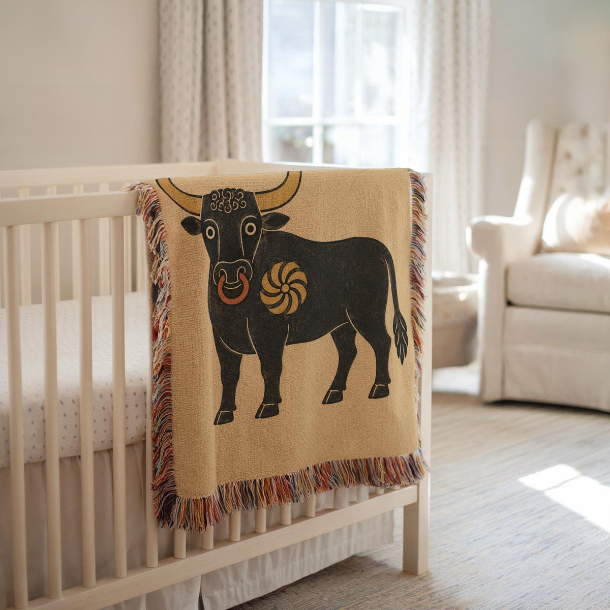 Bull Woven Blanket