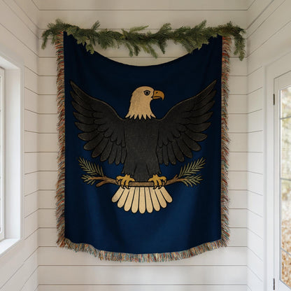Bald Eagle Woven Blanket