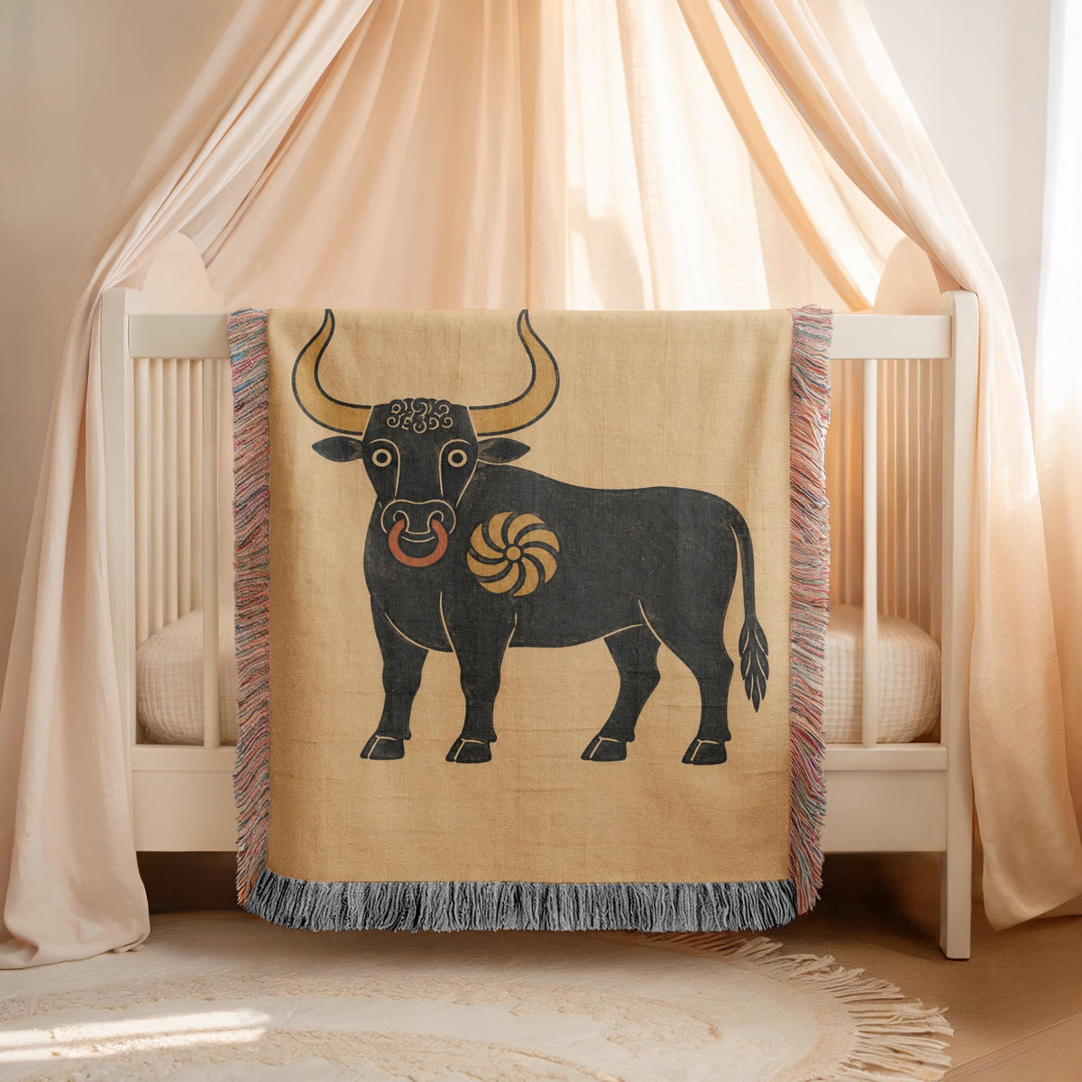 Bull Woven Blanket
