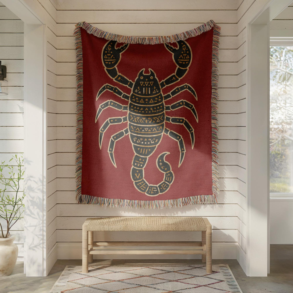 Scorpion Woven Blanket
