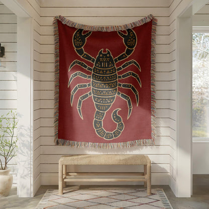 Scorpion Woven Blanket