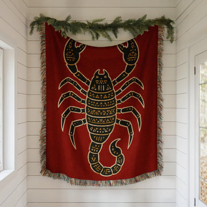 Scorpion Woven Blanket