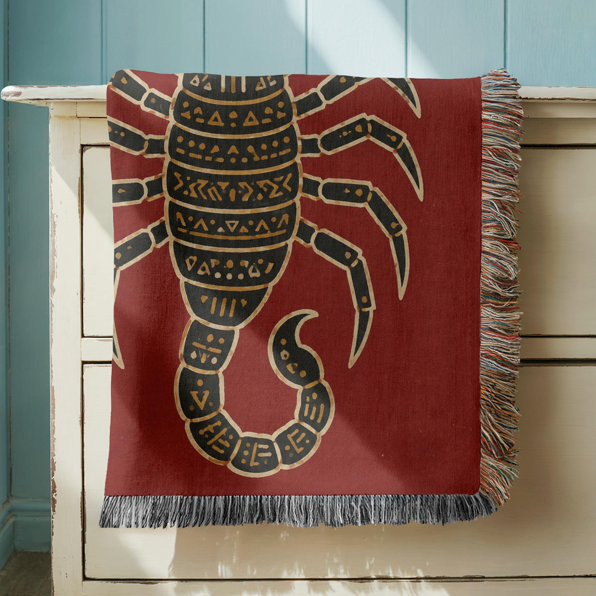Scorpion Woven Blanket