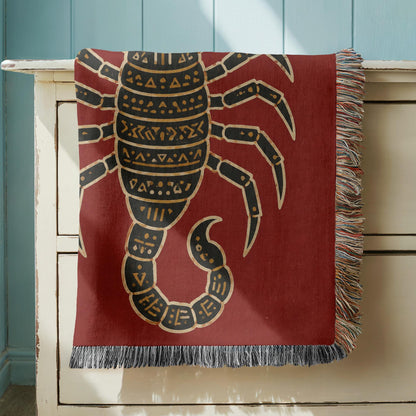 Scorpion Woven Blanket