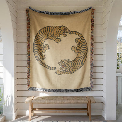 Tiger Woven Blanket