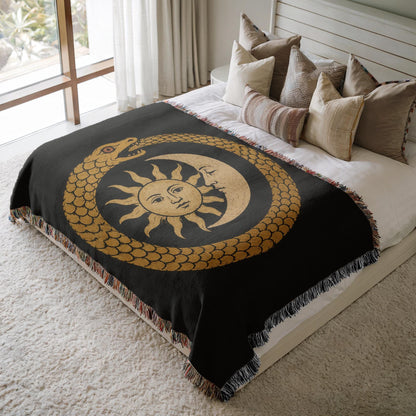 Ouroboros Woven Blanket