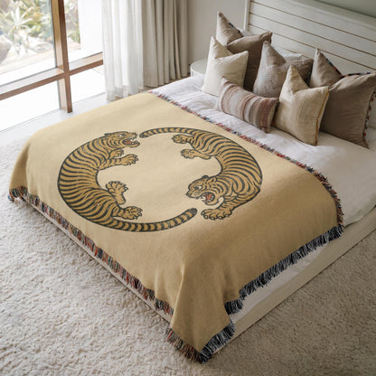 Tiger Woven Blanket