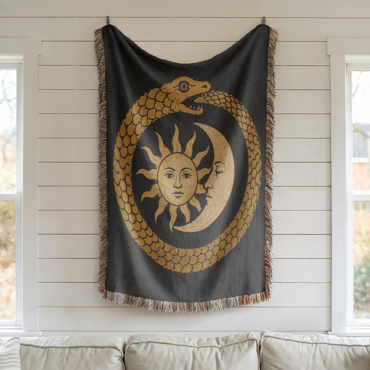 Ouroboros Woven Blanket