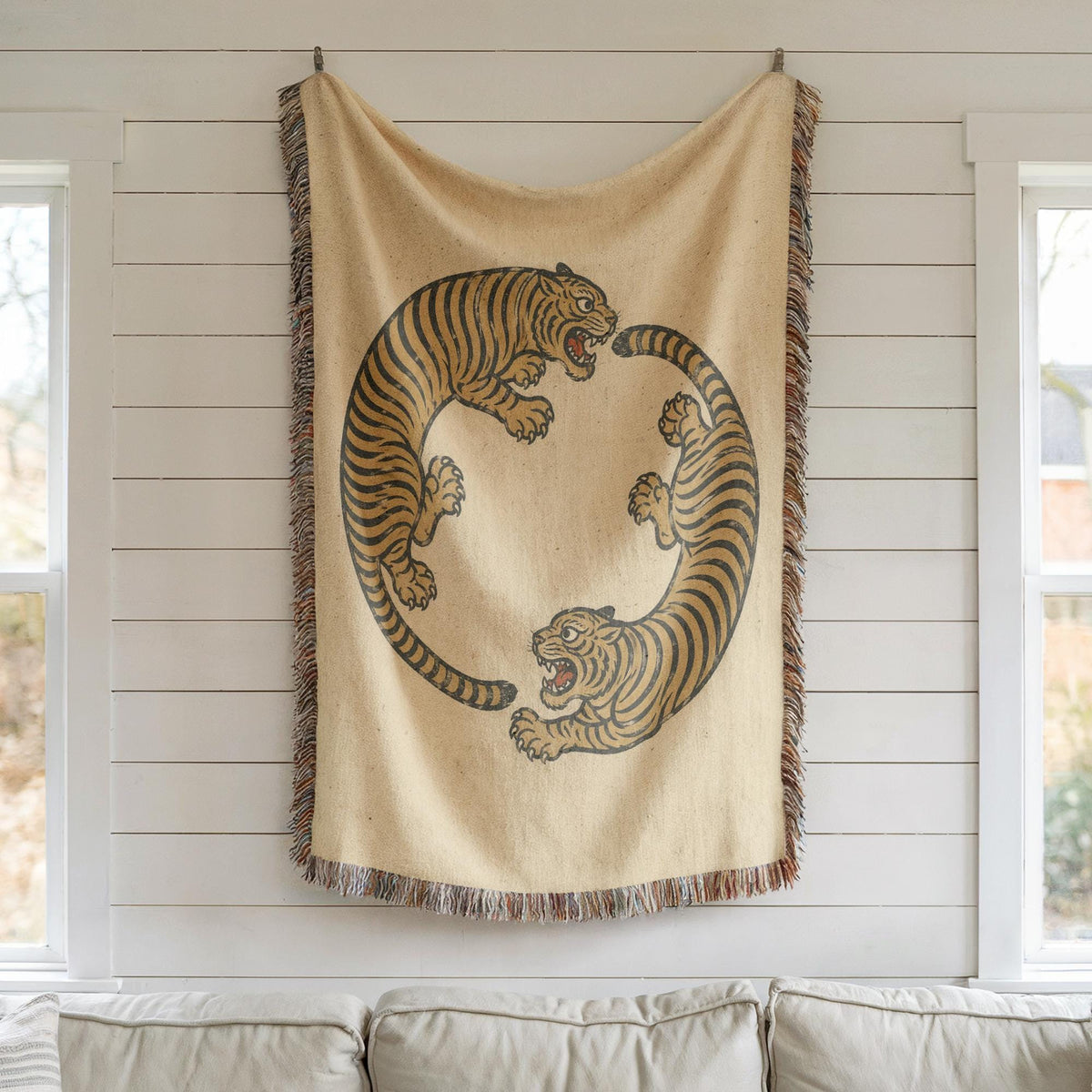 Tiger Woven Blanket