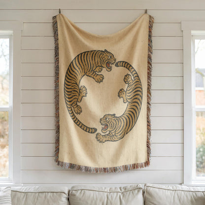 Tiger Woven Blanket