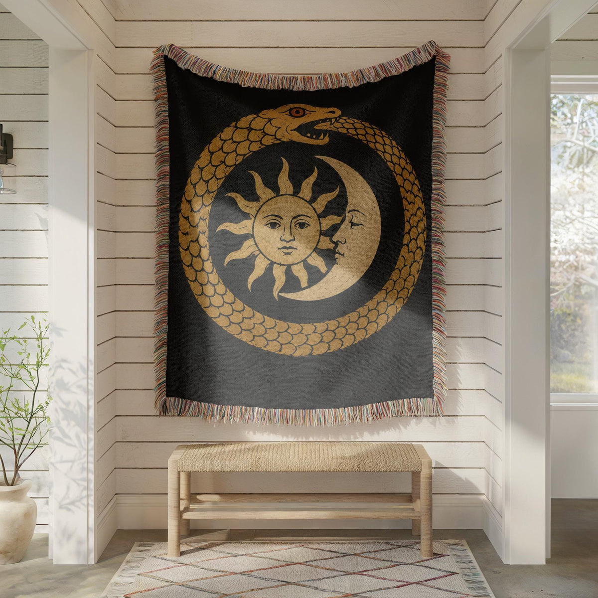 Ouroboros Woven Blanket