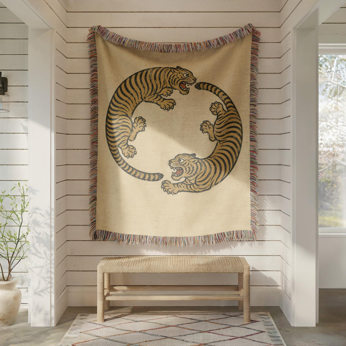 Tiger Woven Blanket