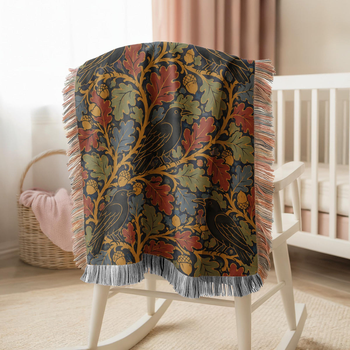 Raven Woven Blanket