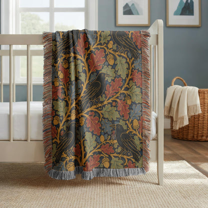 Raven Woven Blanket