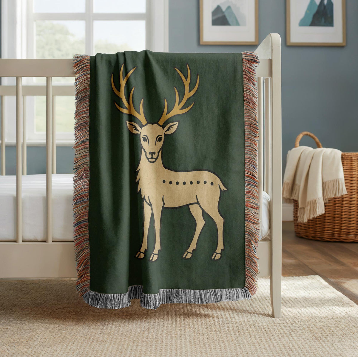 Deer Woven Blanket