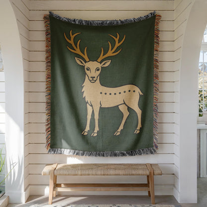Deer Woven Blanket