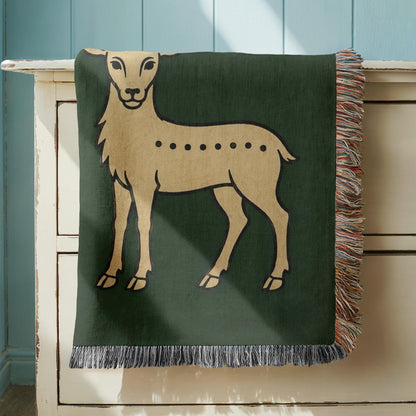 Deer Woven Blanket