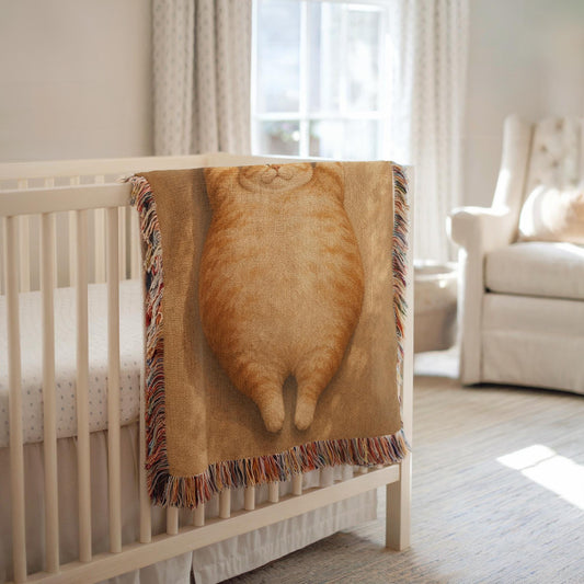 Fat Orange Cat Tapestry