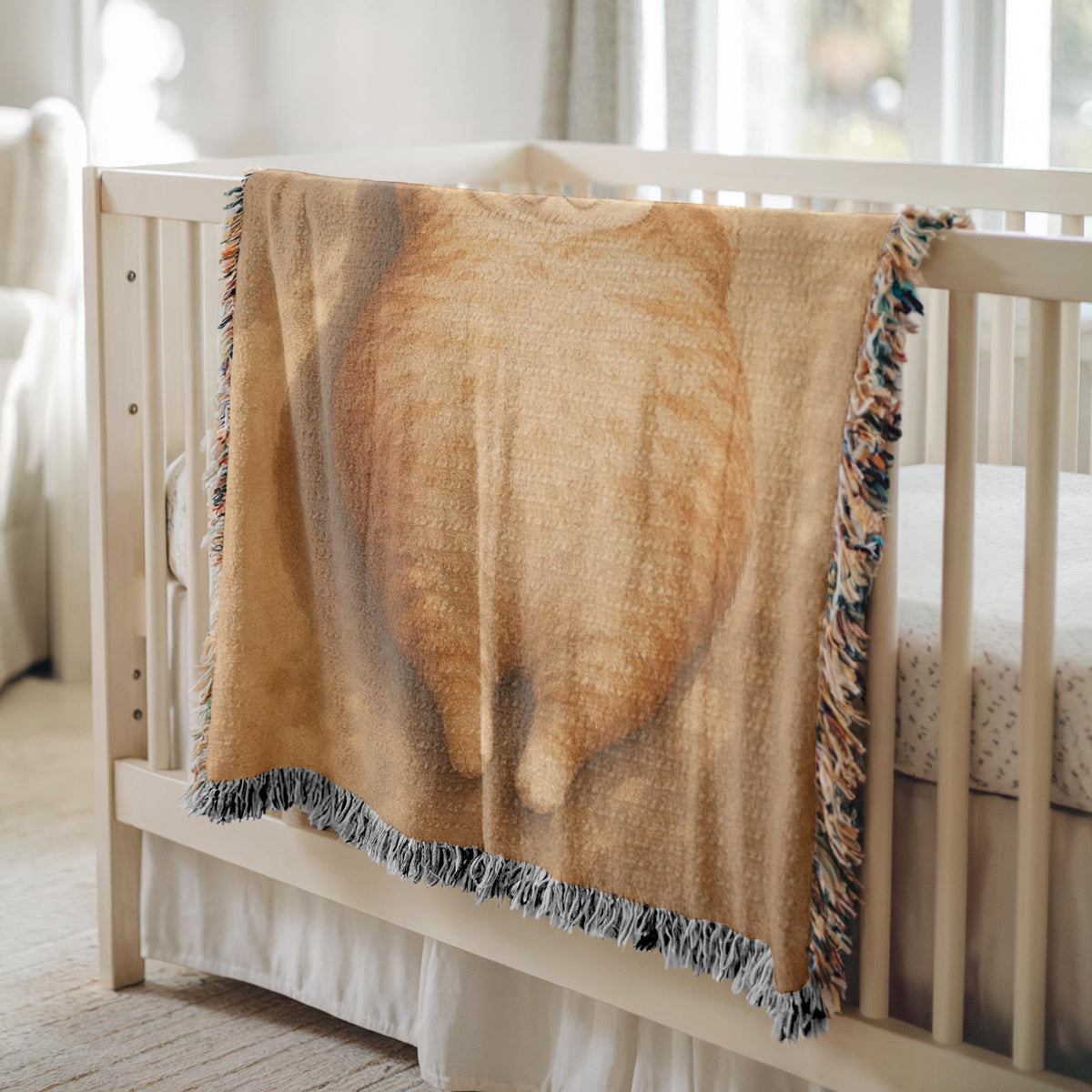 Fat Orange Cat Tapestry